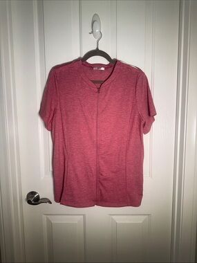 Deyeek Post Mastectomy Surgery Shirt with Drain Pockets - Rose Red - Size M